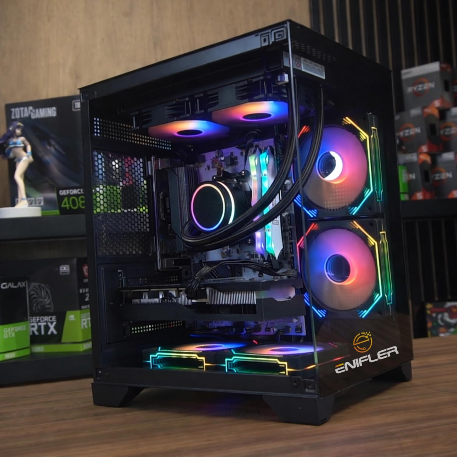 PC Gamer Completo Ryzen 5 5600GT 16 GB DDR4 SSD 480 GB, 500 W 80 Plus 5