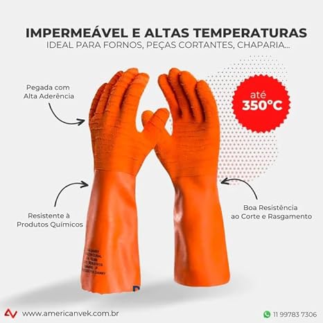 Luva de Algodão com Látex Coral 2
