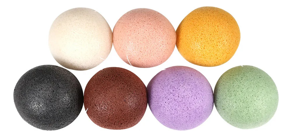 Conjunto de Limpeza Facial Konjac Wash Flutter 8 Peças Salmue 2