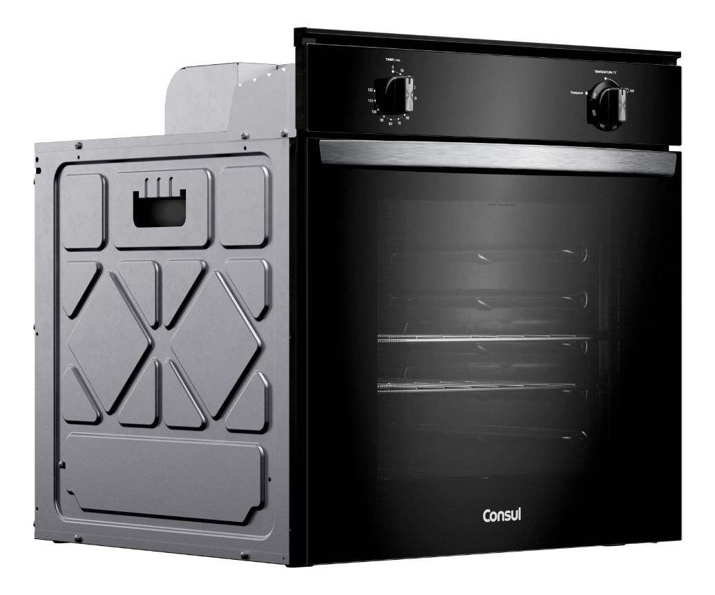 Forno de Embutir a Gás 78 L Preto com Grill (220 V) 3