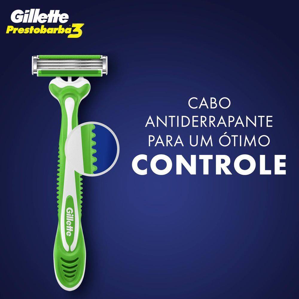 Aparelho de Barbear Descartável Gillette Prestobarba3 Sensitive 3