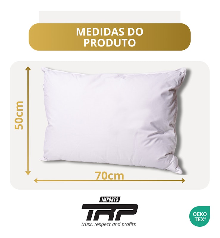 Travesseiro Gans Exclusive Pure 100% Penas de Ganso Europeu 5