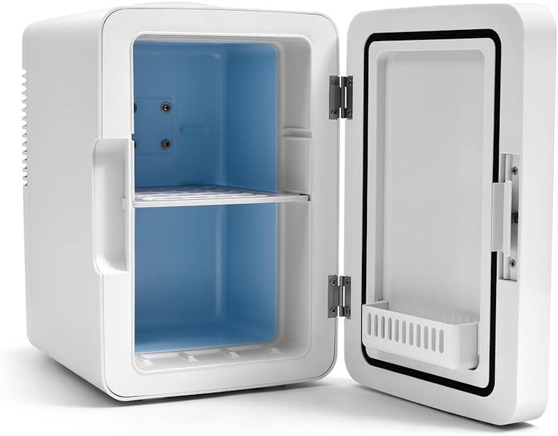Mini Geladeira Espelhada c/ Led 6 Litros Branca Trivolt 4