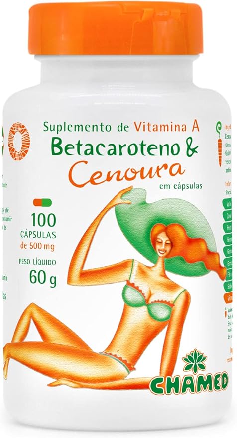 Betacaroteno com 100 Cápsulas 1