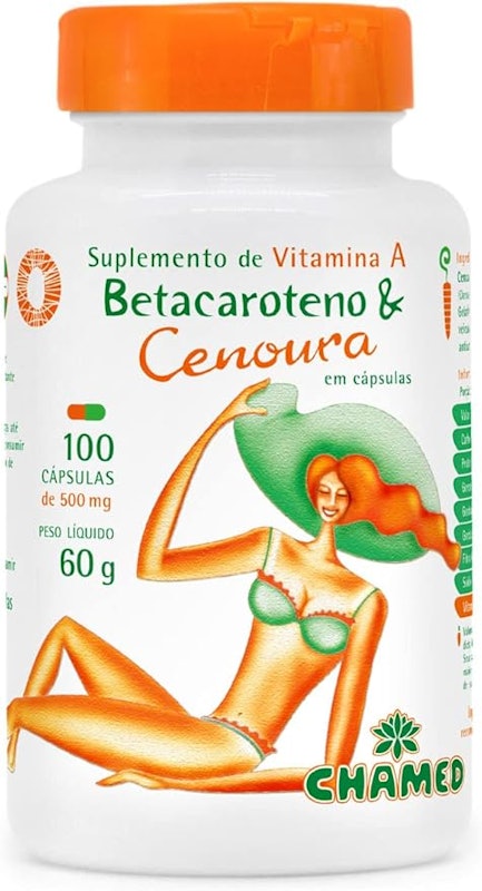Betacaroteno com 100 Cápsulas 1