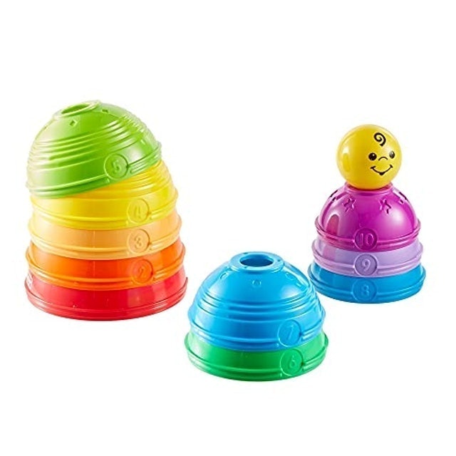 Brinquedo para Bebês Potinhos Empilhar & Rolar 5