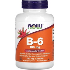 Vitamina B-6 100 mg Cápsulas Veg