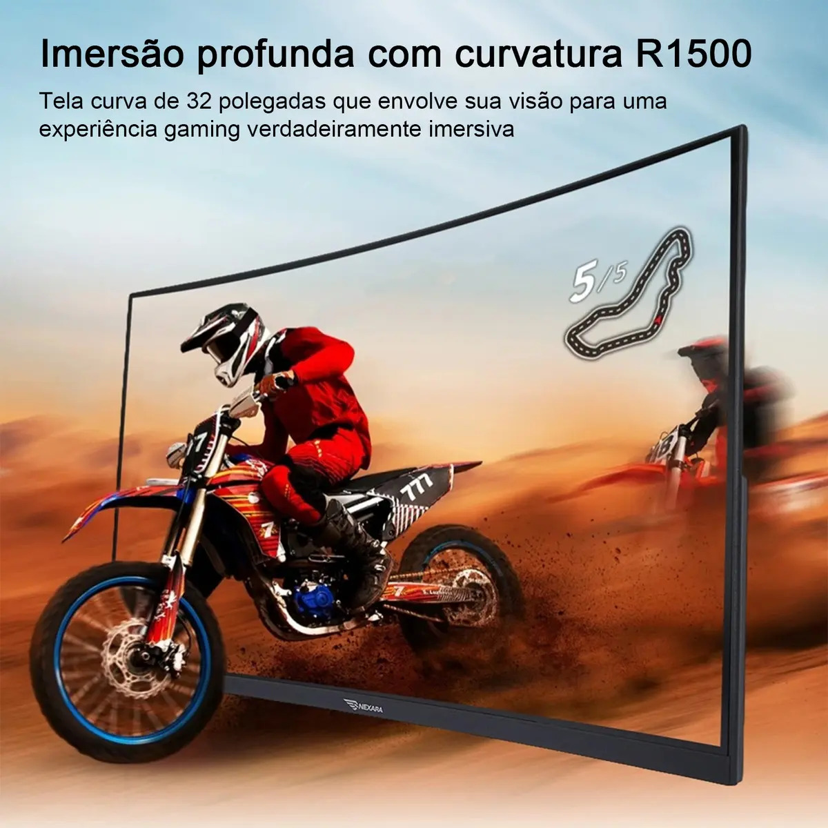 Monitor Curvo 32 Polegadas com 200 Hz Nexara 5