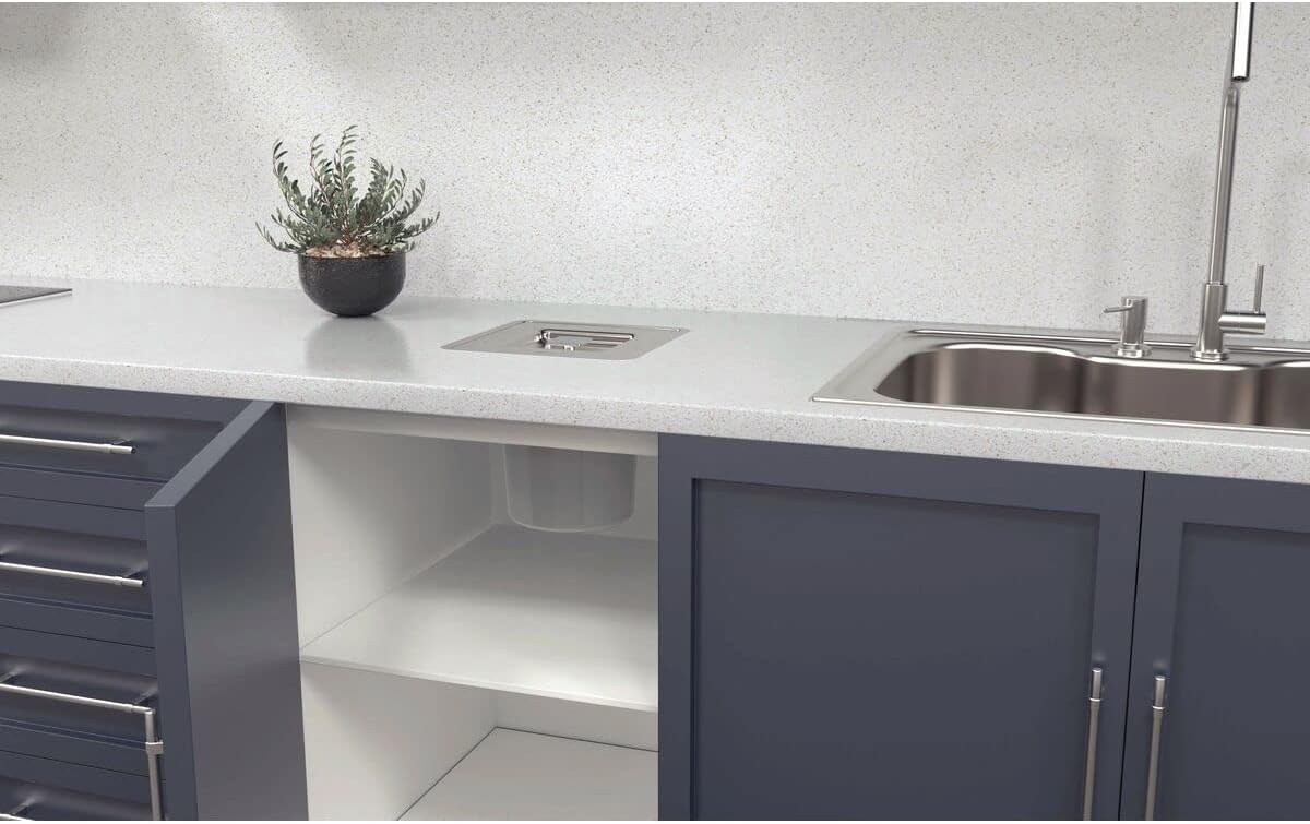 Lixeira de Embutir Clean Square em Aço Inox com Balde Plástico 5 L 3