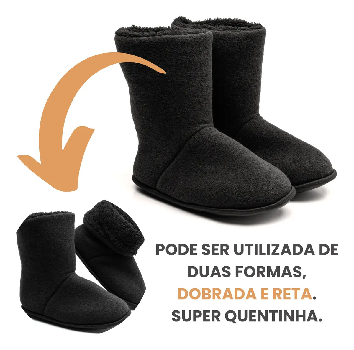 Pantufa Masculina Bota Polar Meu Céu 5