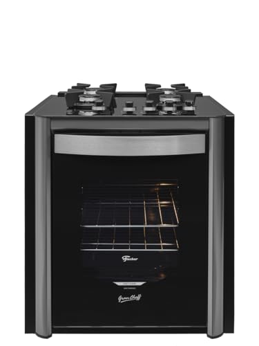 Fogão de Embutir 4 Bocas Gran Cheff com Grill e Mesa Vidro 1