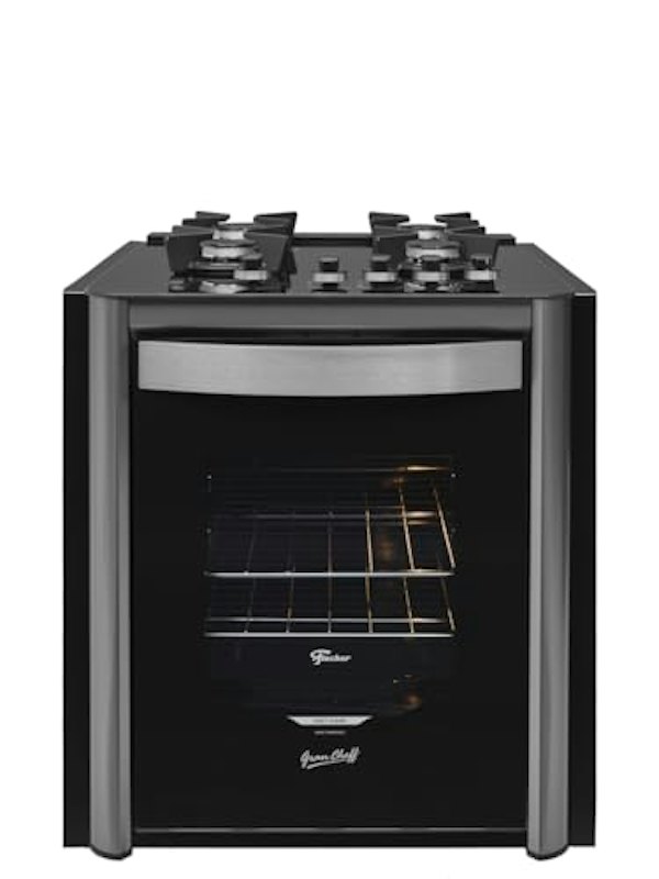 Fogão de Embutir 4 Bocas Gran Cheff com Grill e Mesa Vidro 1
