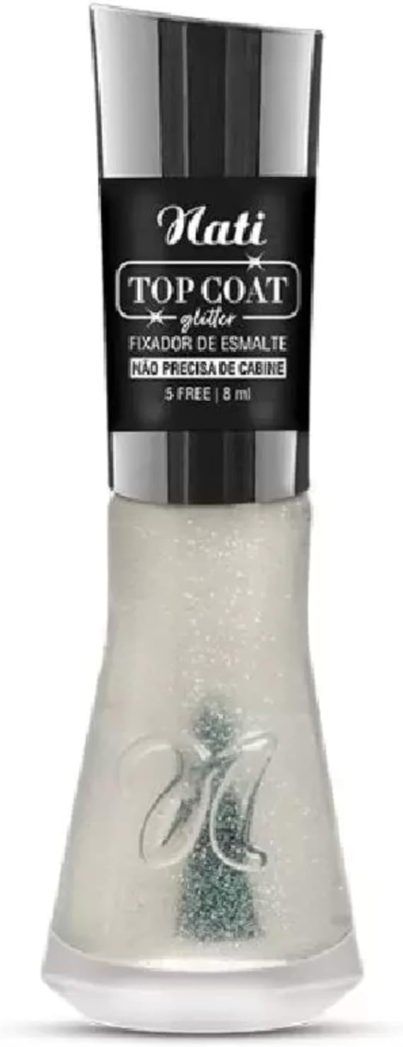 Top Coat Glitter Nati Fixador de Esmalte 1