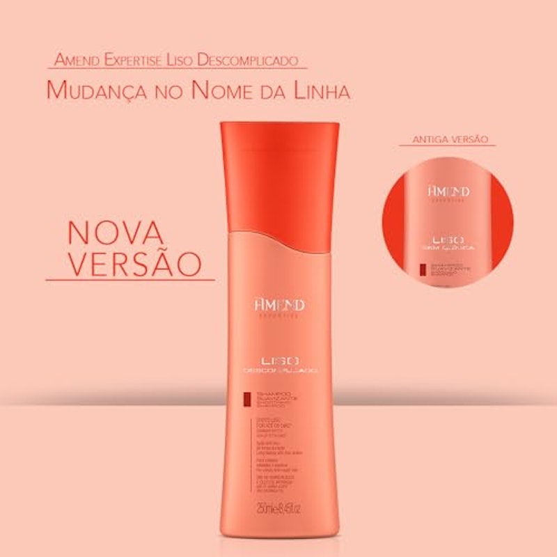 Shampoo Suavizante Amend Expertise Liso Descomplicado 3