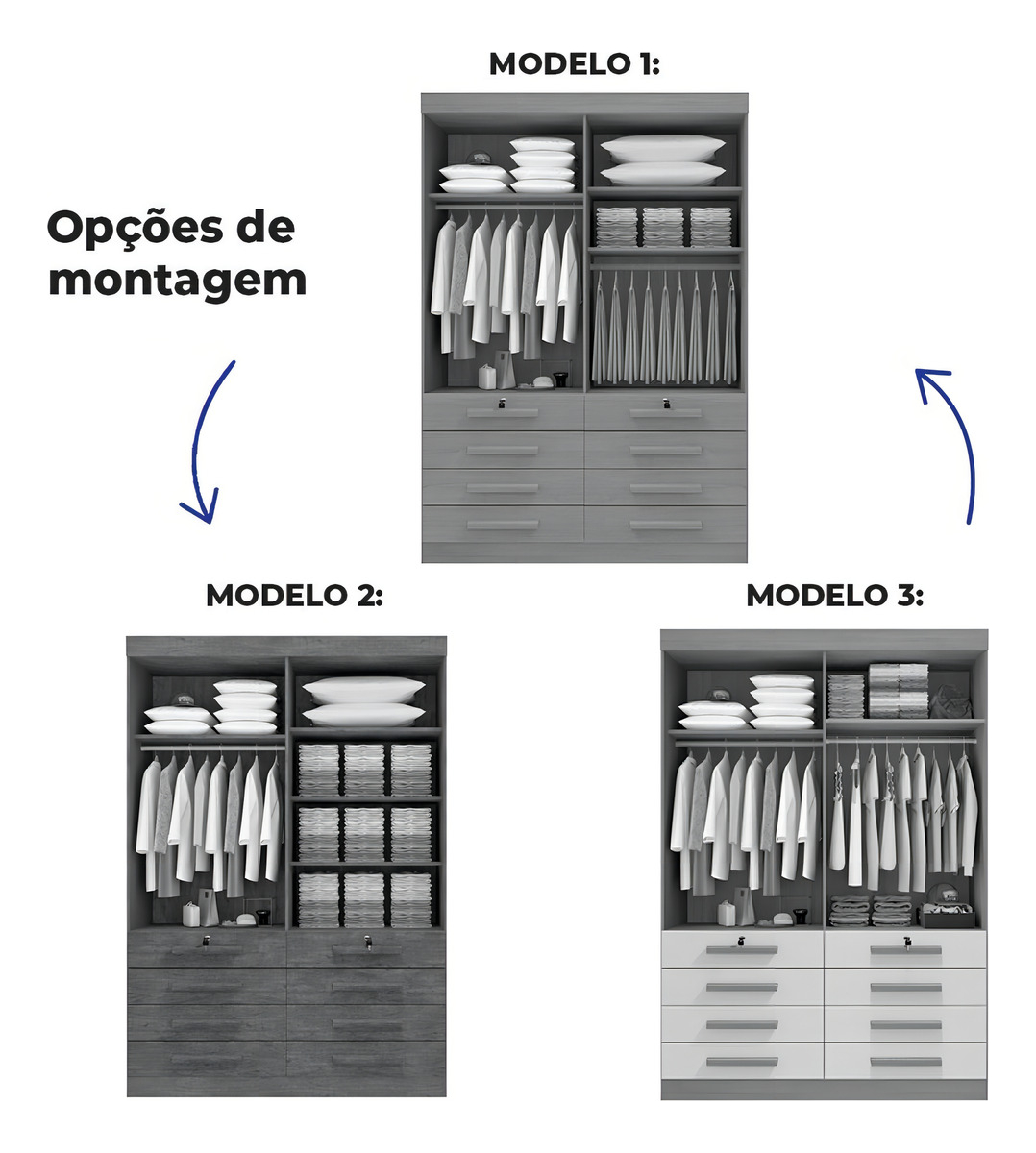 Roupeiro Mônaco Plus 4 Portas 4