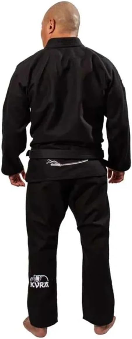 Kimono de Jiu-Jitsu KVRA Samurai Preto 5