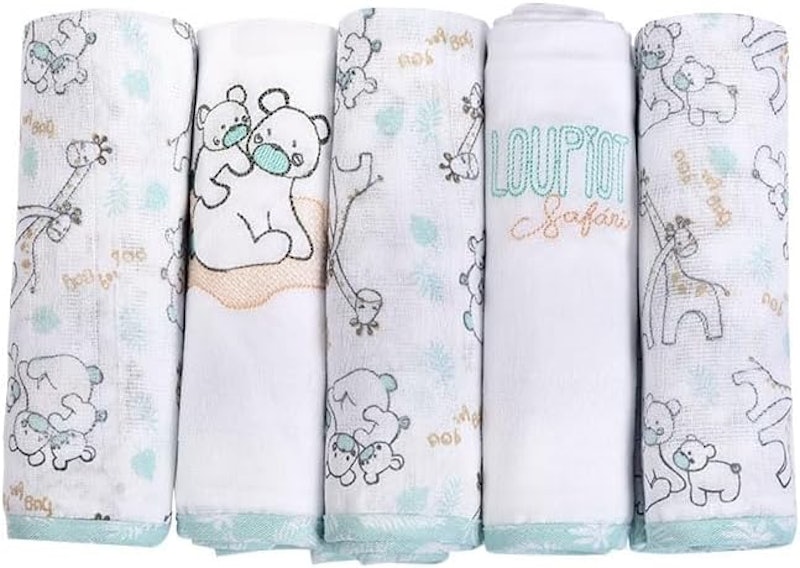 Kit Fralda de Pano para Bebê com Bainha 100% Algodão Premium Loupiot Minasrey 1