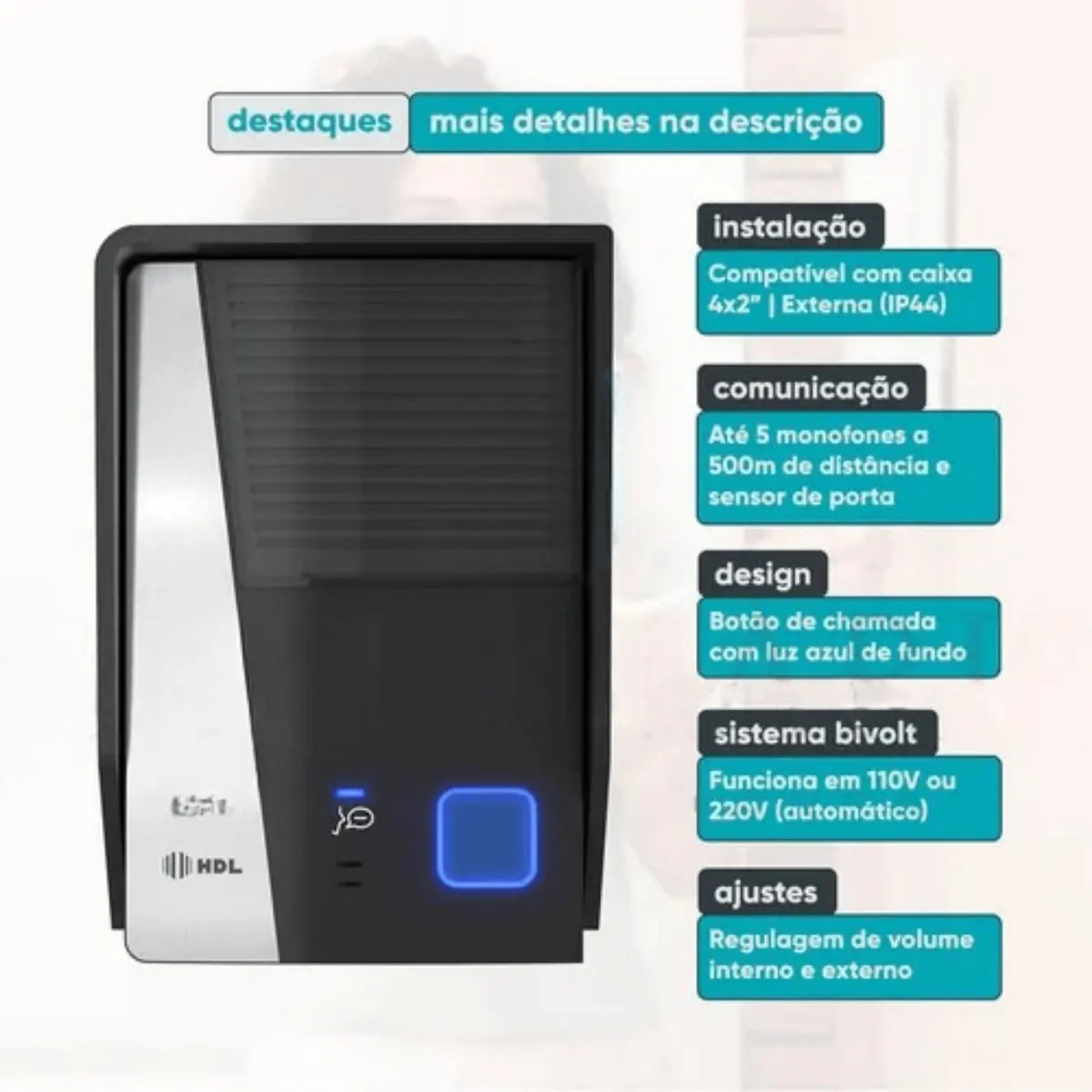 Port Elet HDL/Áudio Advance 2B Branco 3