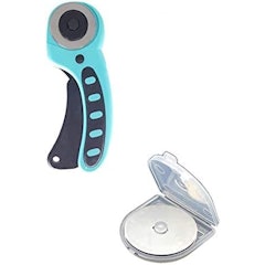 Kit Cortador Circular 45mm Manual para Patchwork e Scrapbook + Disco de Corte