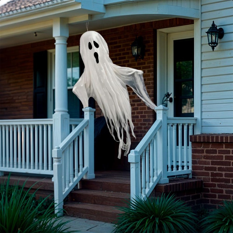Enfeite Halloween Fantasma Gigante Branco de Pendurar 2