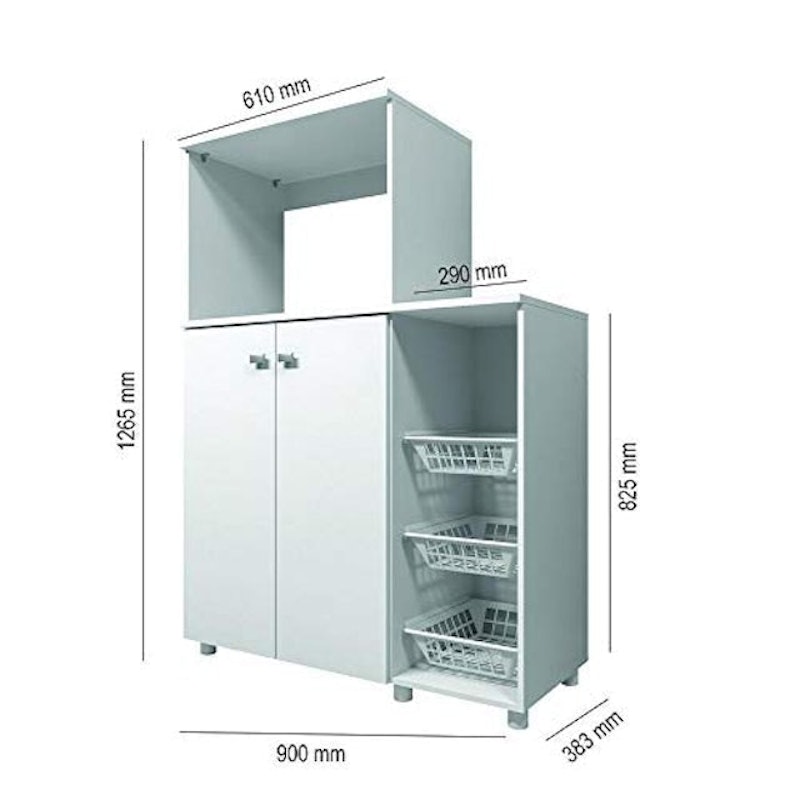Balcão Multimóveis para Forno e Micro-ondas 5