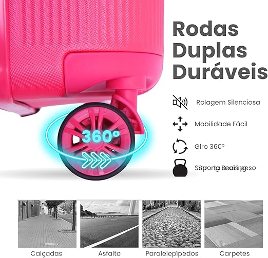 Mala de Viagem Versalhes Rígida 360° 4
