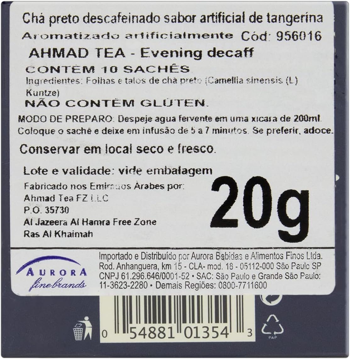 Chá Preto Evening Tea Decaffeinated 3