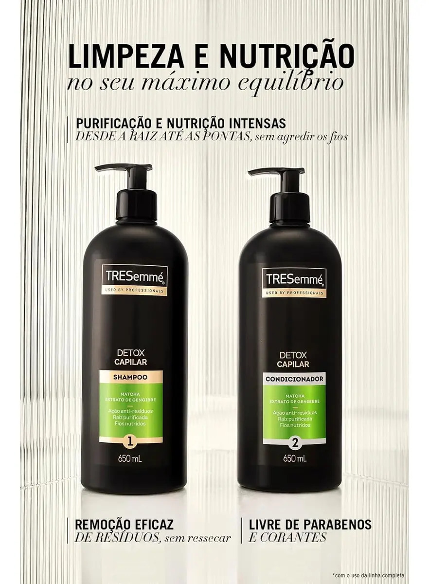 Shampoo TRESemmé Detox Capilar 3