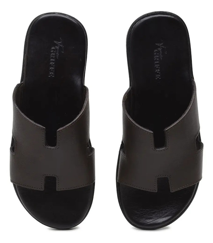 Chinelo Sandália Masculina em Couro NJ 3
