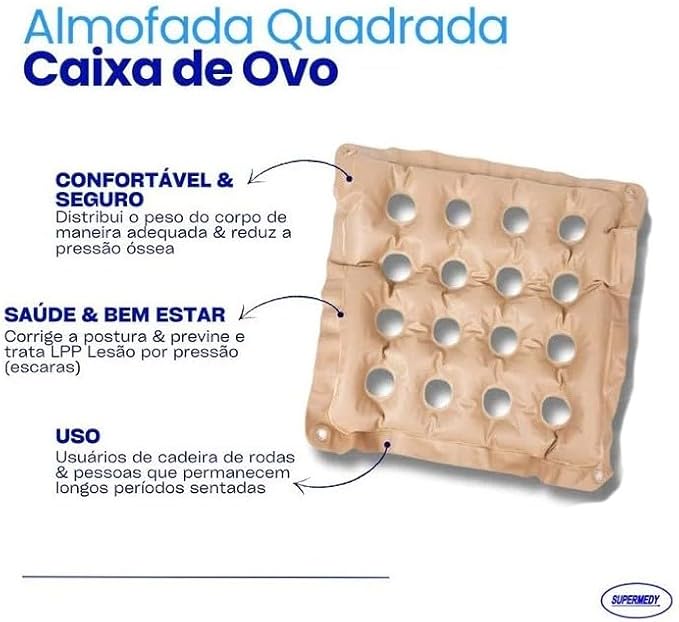 Almofada Quadrada Caixa de Ovo 2