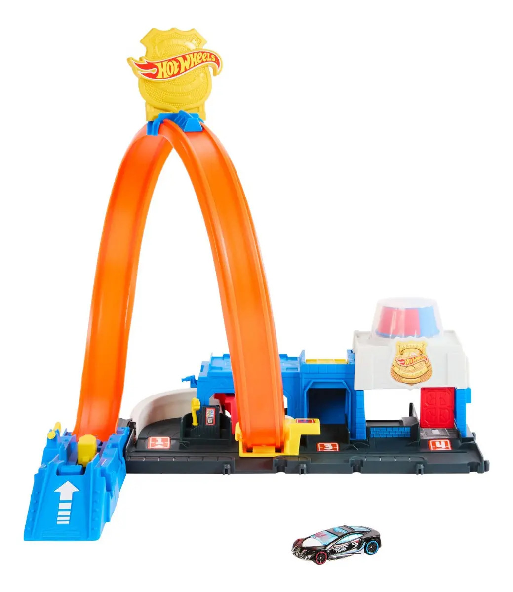 Pista Hot Wheels City Super Delegacia de Polícia 2