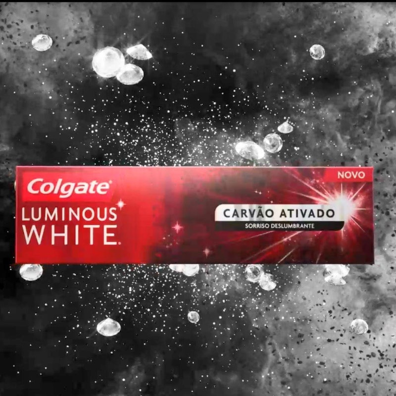 Creme Dental Clareador Colgate Luminous White Carvão Ativado 3
