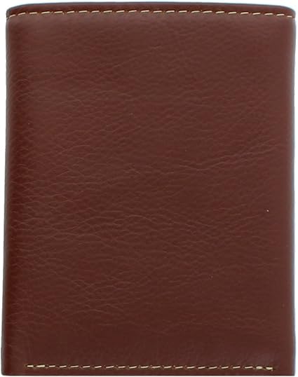 Carteira de Couro Liso Trifold 4