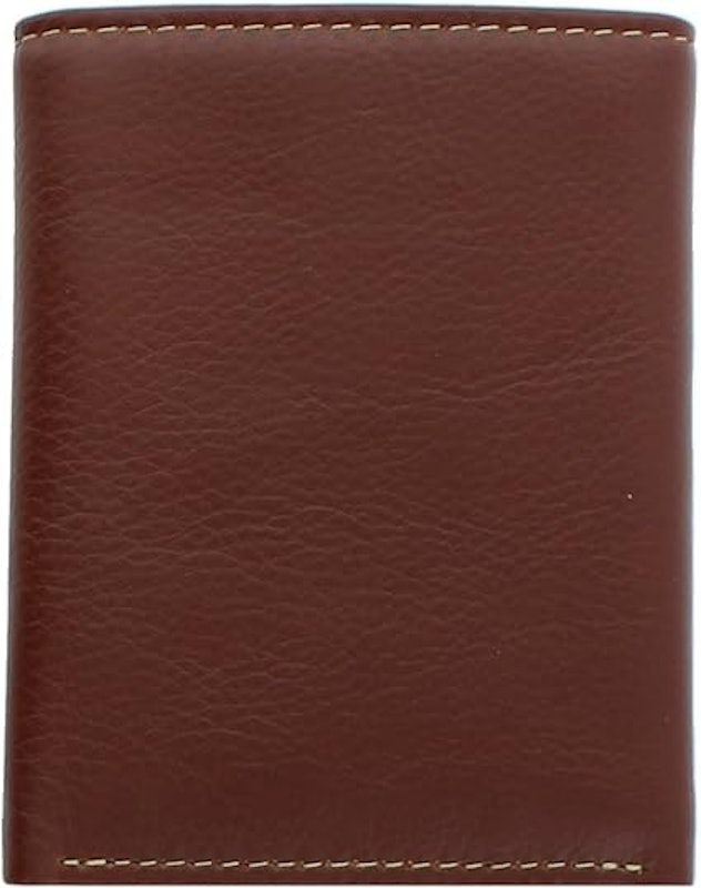 Carteira de Couro Liso Trifold 4