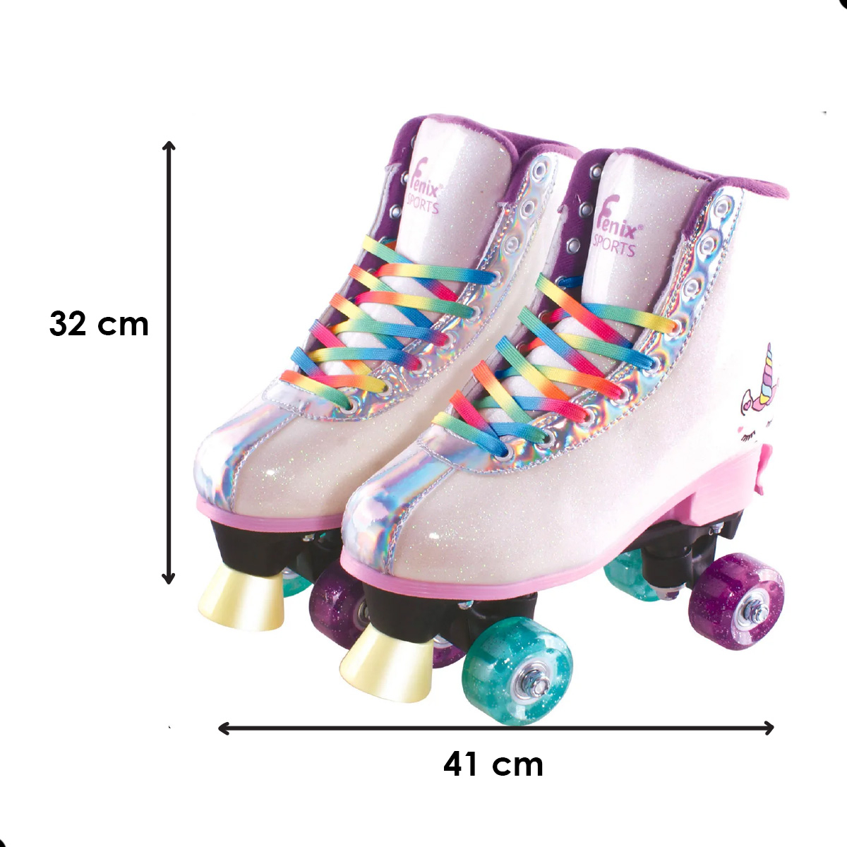 Patins 4 Rodas com Luzes Unicórnio 5