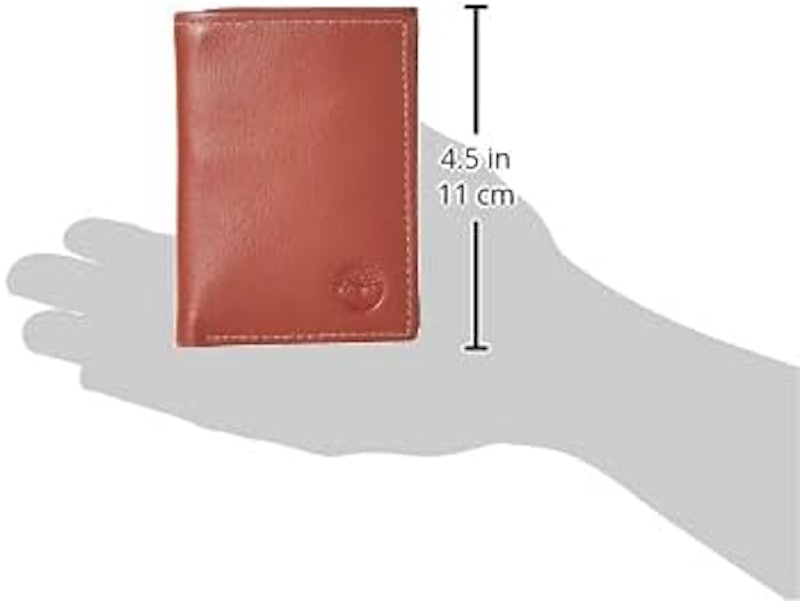 Carteira de Couro Liso Trifold 3