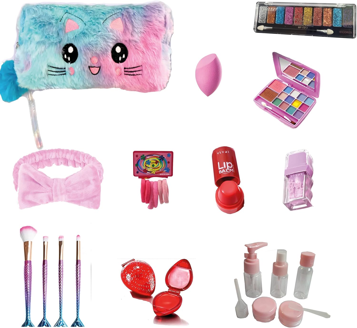 Maquiagem Infantil Menina Brinquedo Kit Gatinha 2