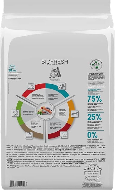 Ração Biofresh Gatos Filhotes Salmão 2