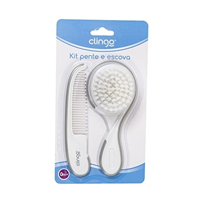 Kit Escova e Pente Clingo 5