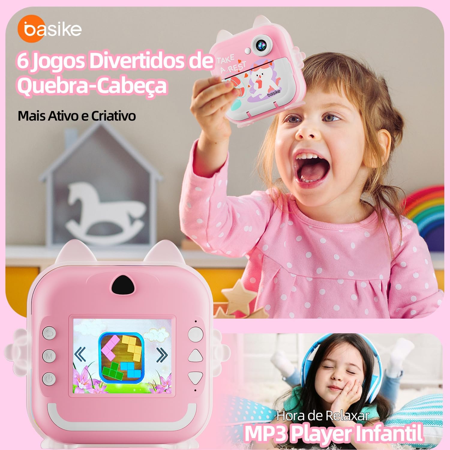 Câmera Infantil Digital e Instantânea 5