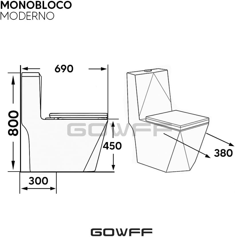 Vaso Sanitário Monobloco Diamante 4