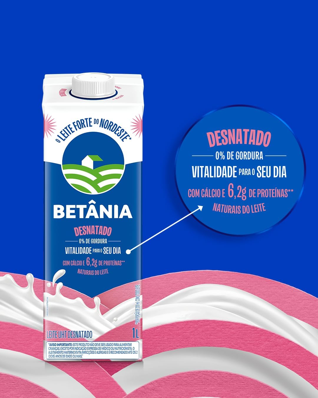 Leite UHT Desnatado Betânia 4