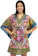 CANGA & CIA Saída de Praia Bata Boho Indiana Estampado Kaftan 1