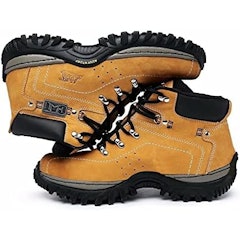 Bota Coturno Caterpillar Adventure Couro Legítimo + Palmilhas Gel.