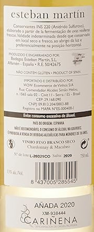 Vinho Esteban Martín Blanco 4