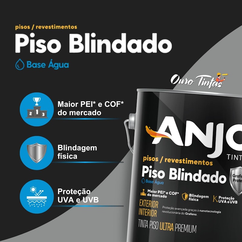 Piso Blindado Grafeno Protech Base Água Anjo 2