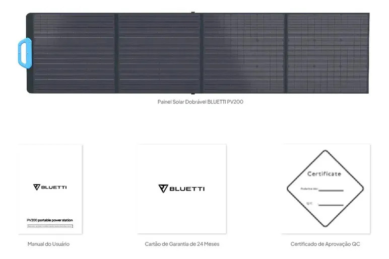 Painel Solar Bluetti 200 W 4