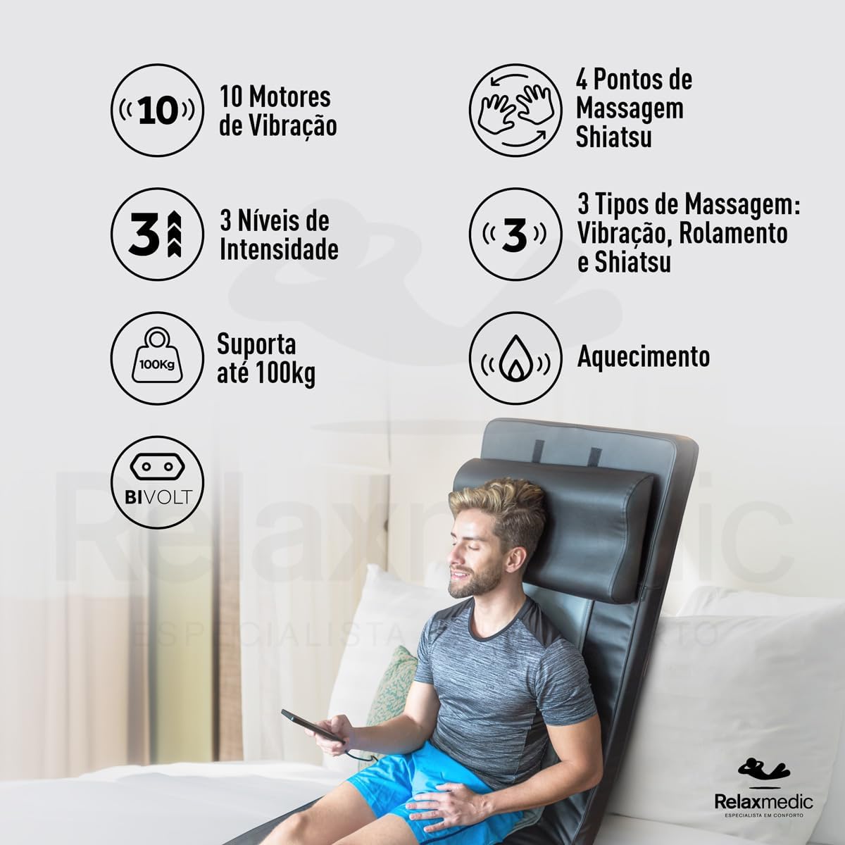 Esteira Massageadora Shiatsu Luxury 3