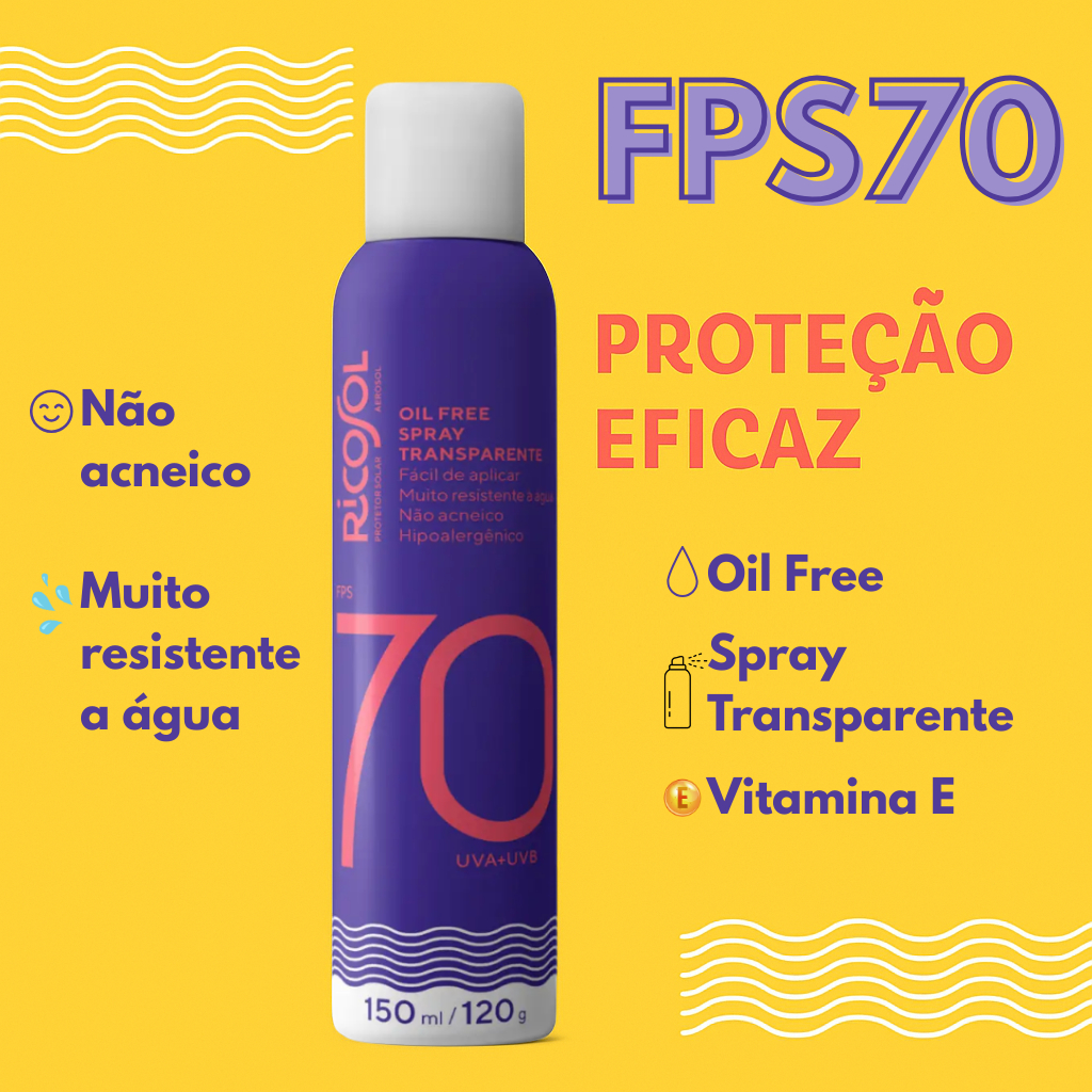 Ricosol Protetor Solar FPS 70 - Aerosol 2