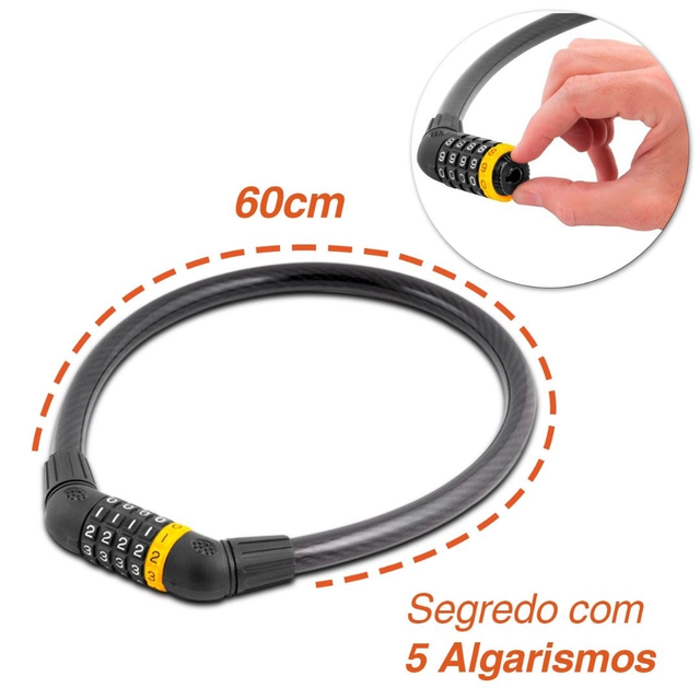 Cadeado para Bicicleta Vonder com Segredo 4